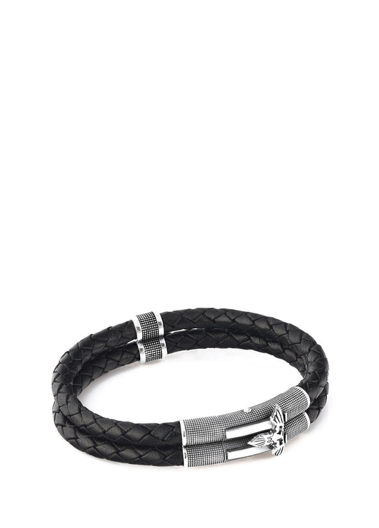 Men’s Double Lock OO Bubble Silver Bracelet