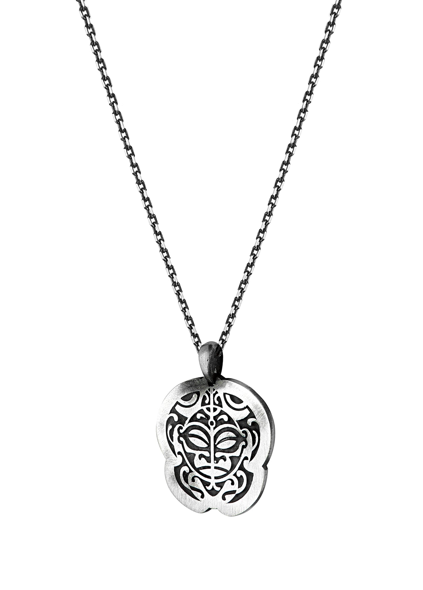 Men’s African Warrior Musk Silver Necklace