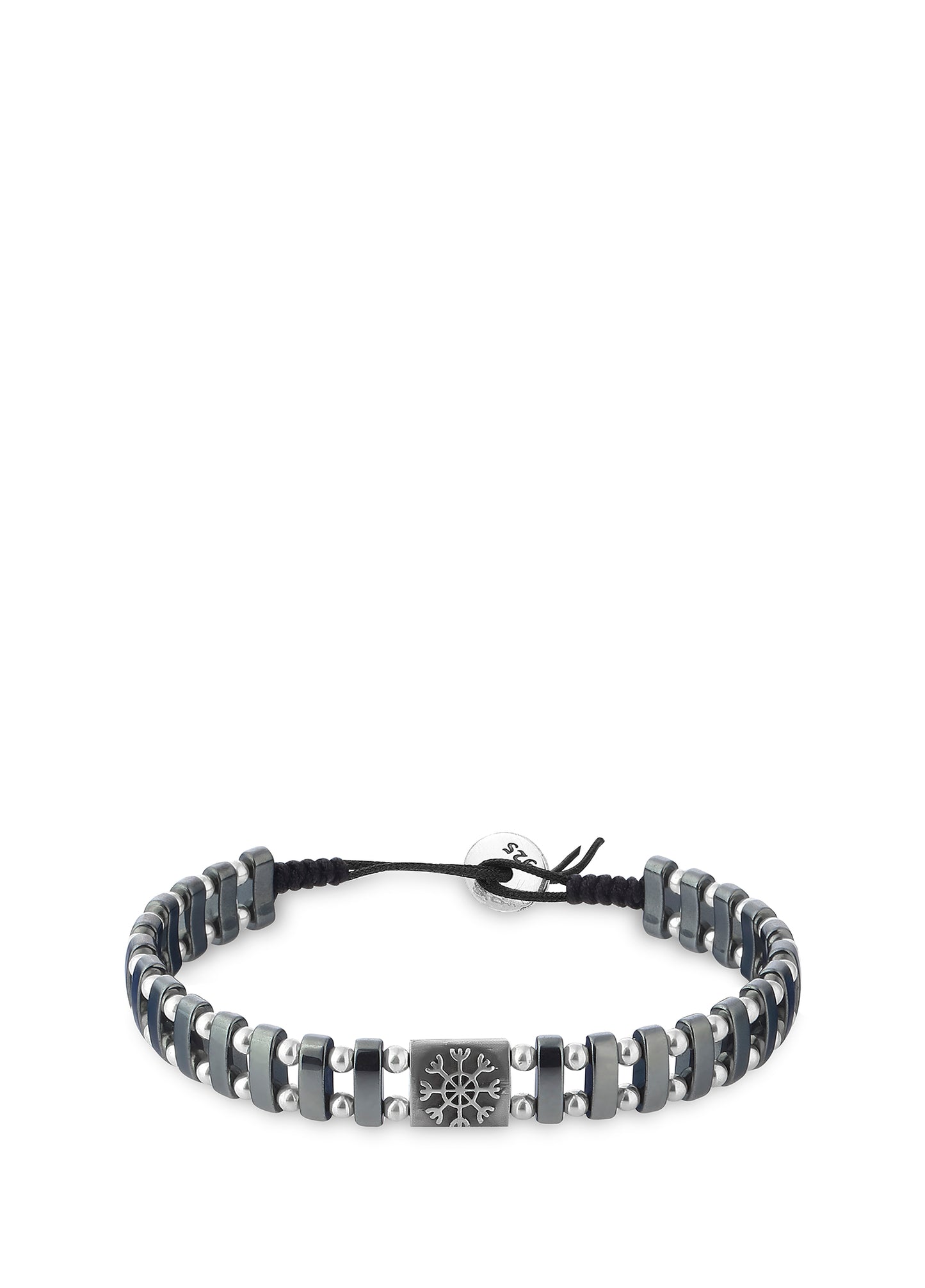 Men’s Dream Viking Bg Hematit Silver Bracelet