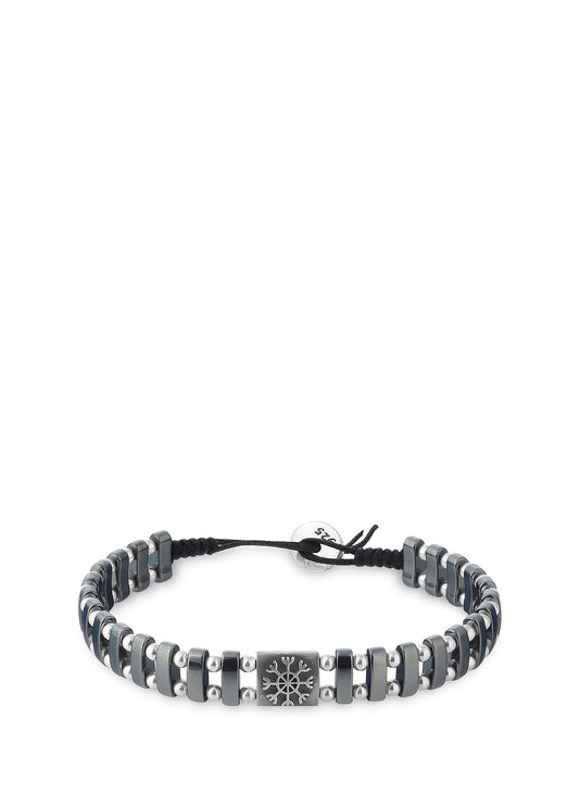 Men’s Dream Viking Bg Hematit Silver Bracelet