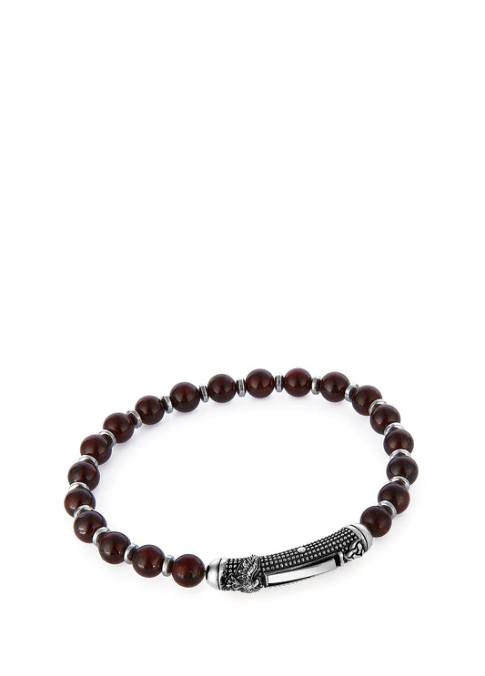 Men’s Single Lock M Eagle Silver Bracelet 1