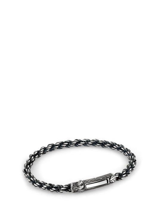Men’s Sl-M Eagle Auger Silver Bracelet