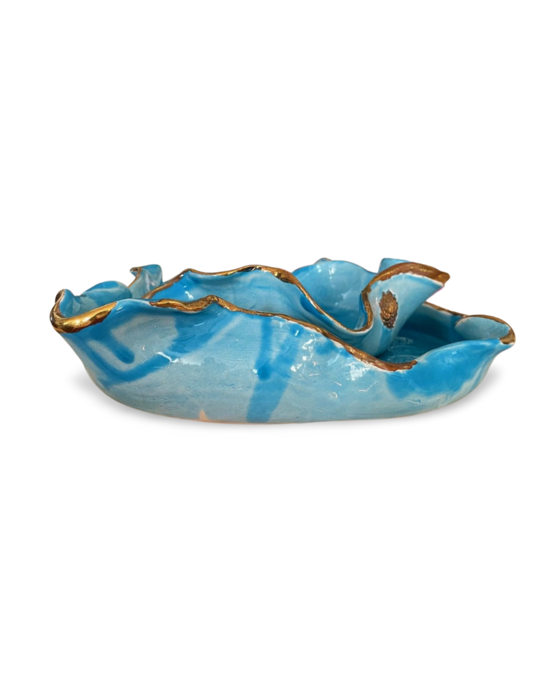 Lotus Plate Set of 2 Handmade Ceramic Decoration