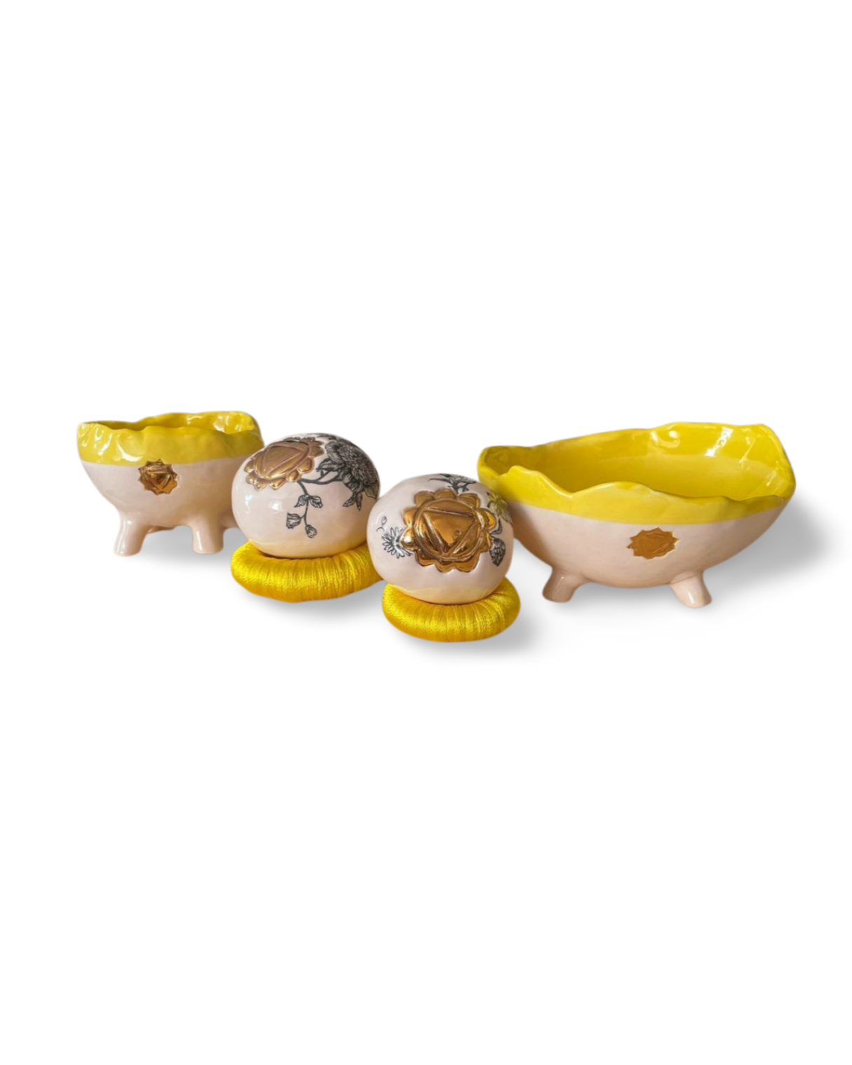 Solar Plexus Chakra Collection Handmade Ceramic Decoration