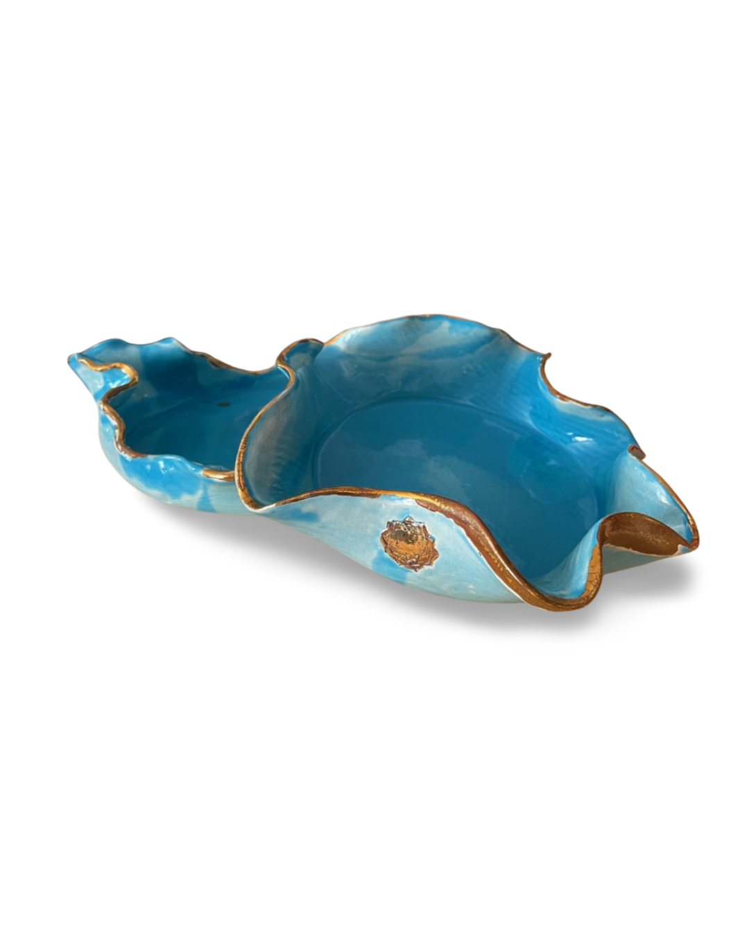 Lotus Plate Set of 2 Handmade Ceramic Decoration