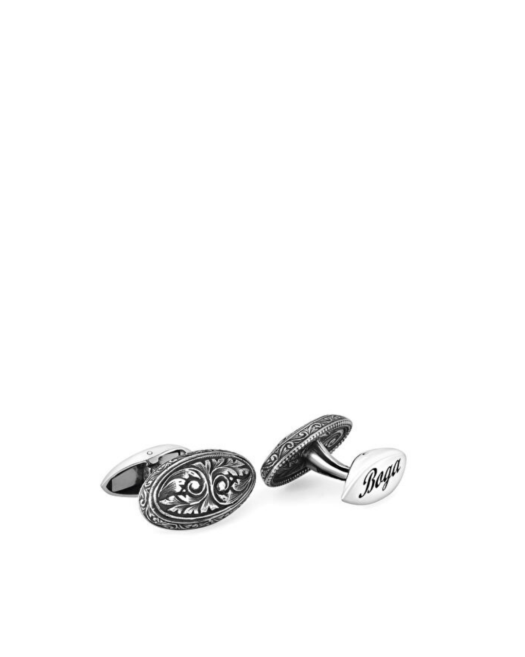 Achantus Silver Cufflinks