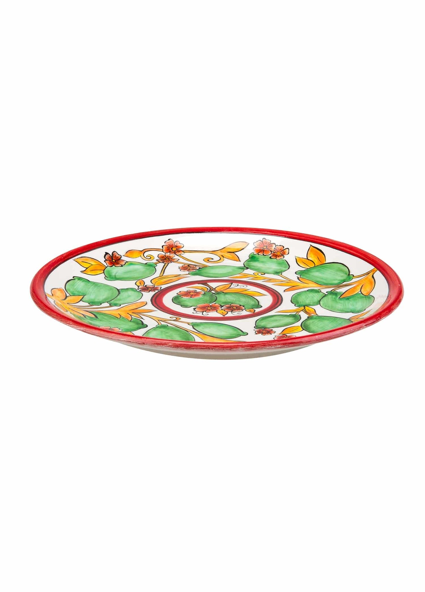 Amalfi Coast Handmade Lime Ceramic Dinner Plate (30 cm)