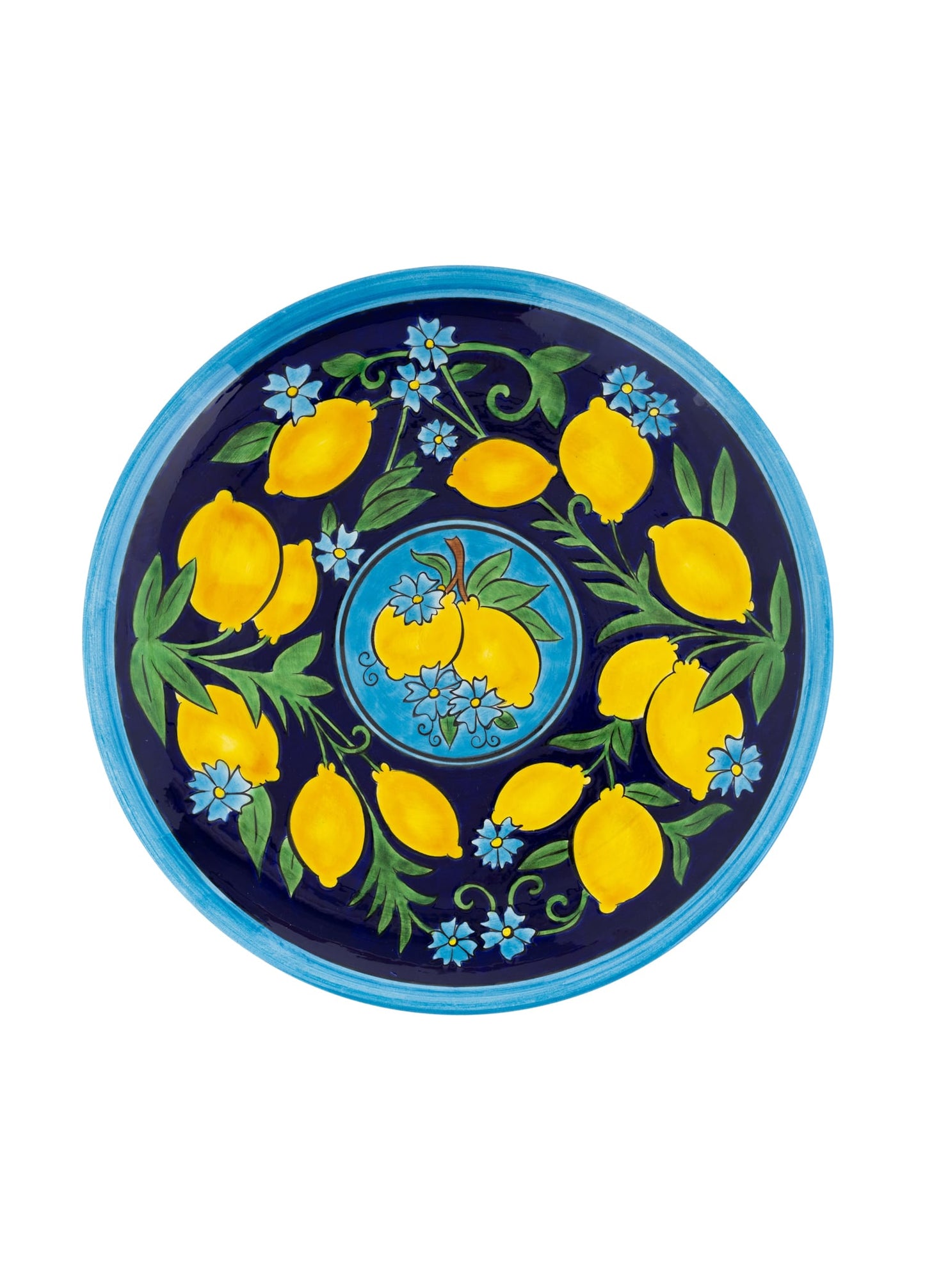 Amalfi Coast Handmade Blue Ceramic Dinner Plate (30 cm)