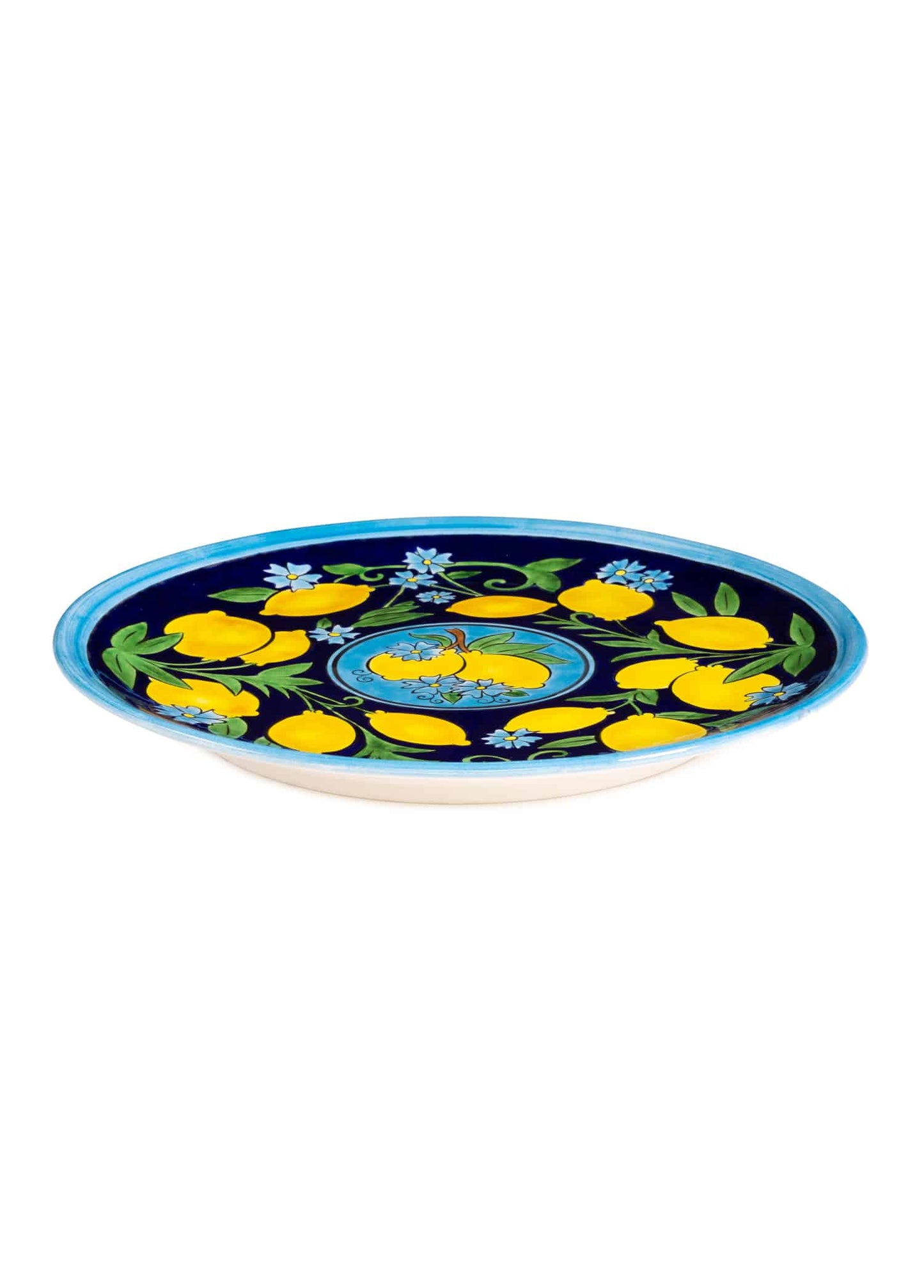 Amalfi Coast Handmade Blue Ceramic Dinner Plate (30 cm)
