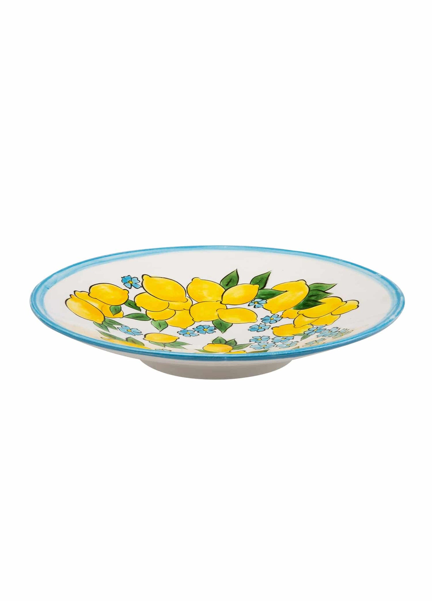 Amalfi Coast Handmade White Ceramic Salad Bowl (28 cm)