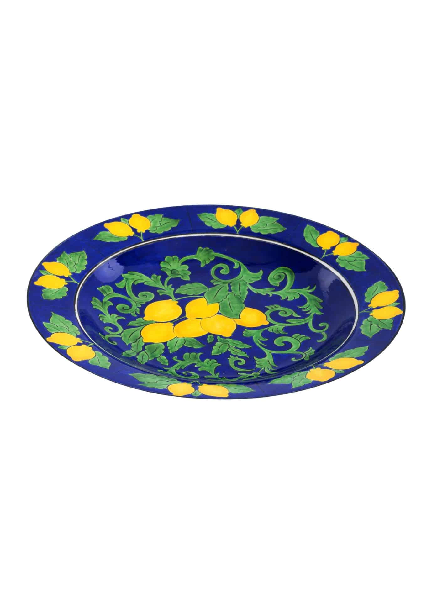 Amalfi Coast Handmade Cobalt Ceramic Maxi Salad Bowl (40 cm)