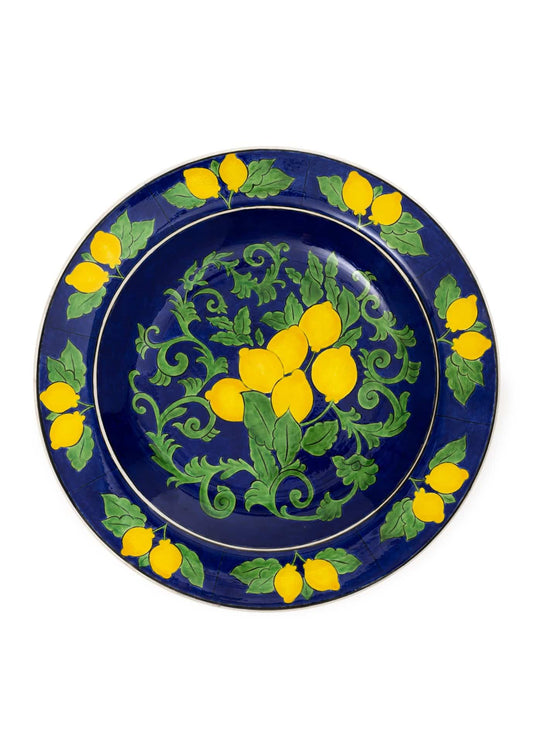 Amalfi Coast Handmade Cobalt Ceramic Maxi Salad Bowl (40 cm)