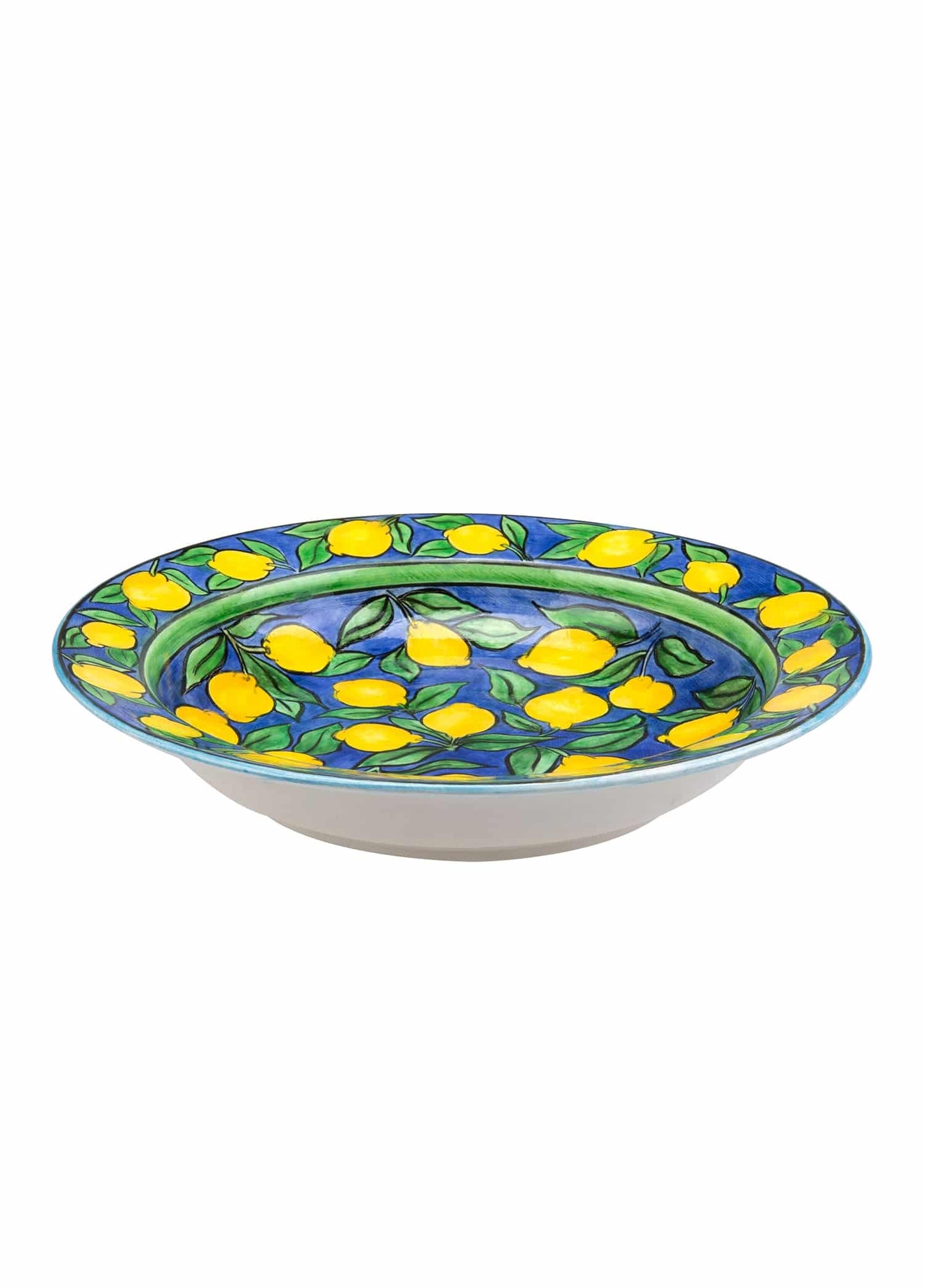 Amalfi Coast Handmade Blue Maxi Salad Bowl (35 cm)