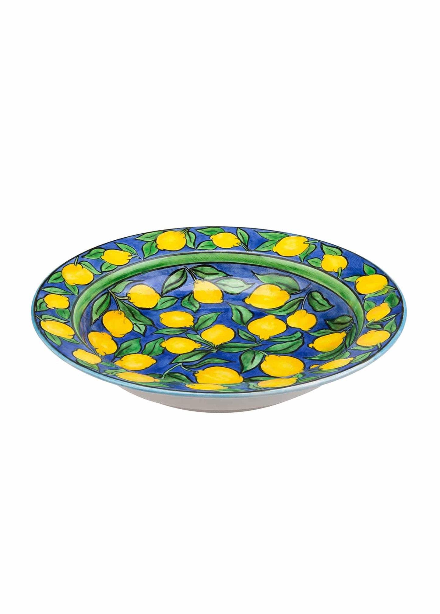 Amalfi Coast Handmade Blue Maxi Salad Bowl (35 cm)