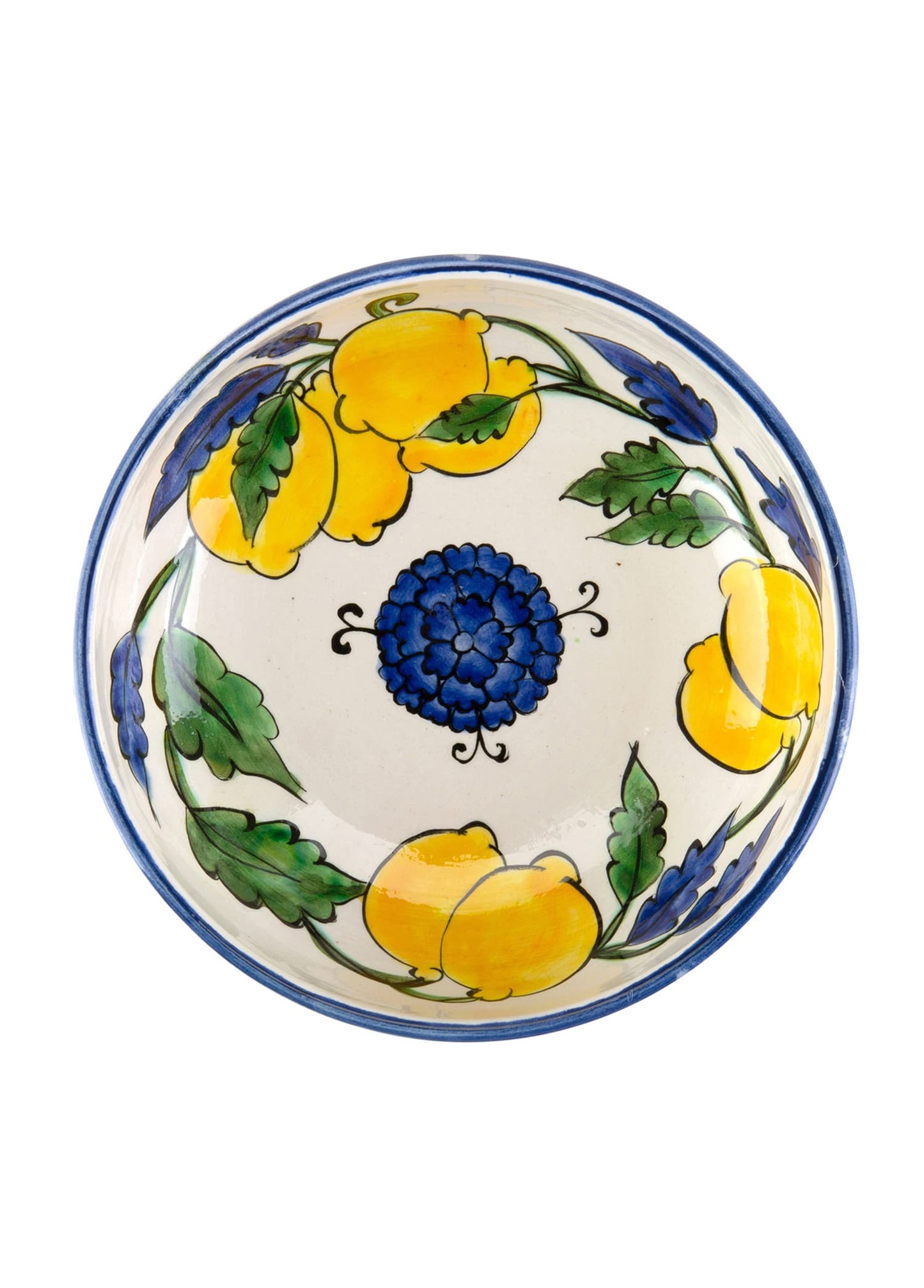 Amalfi Coast Handmade Medium Ceramic Salad Bowl (20 cm)
