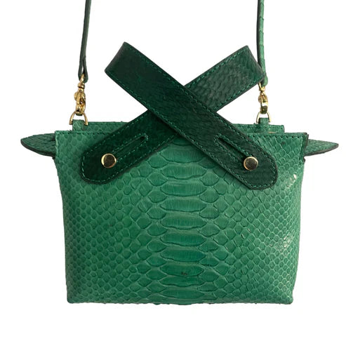 Angelic Italian Python Leather Handbag