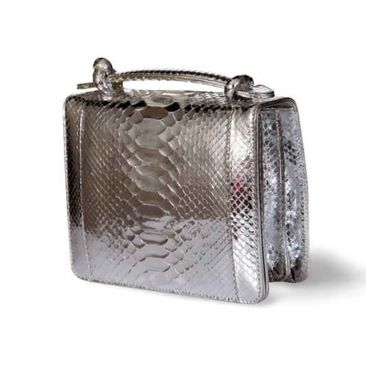 Annapolis Italian Python Leather Handbag
