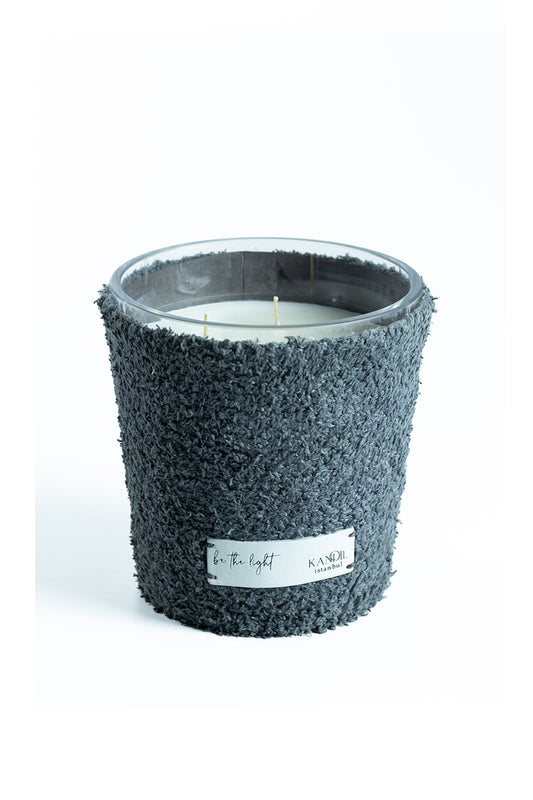 Kumaş Giydirmeli Mum Serisi Vazo