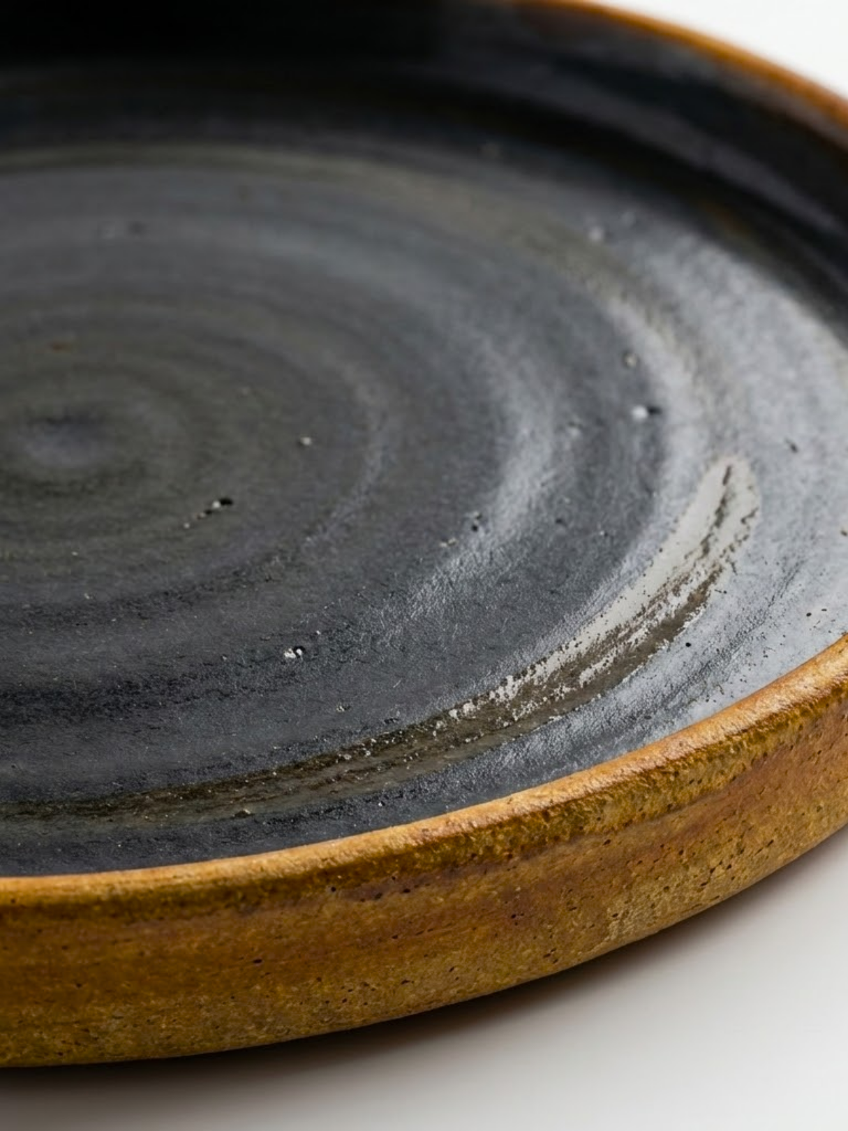 Auburn Glow 16 cm Abstract Handmade Ceramic Plate