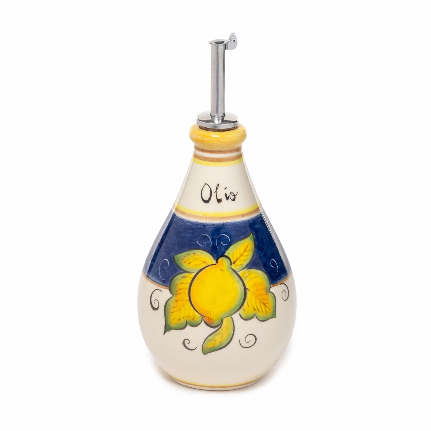 Brava Lemon Handmade Ceramic Oil Bottle