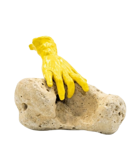 Bloomtouch Handmade Yellow Hand Sculpture