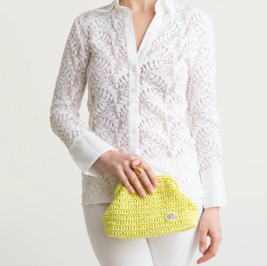 Camille In Lime Green Raffia