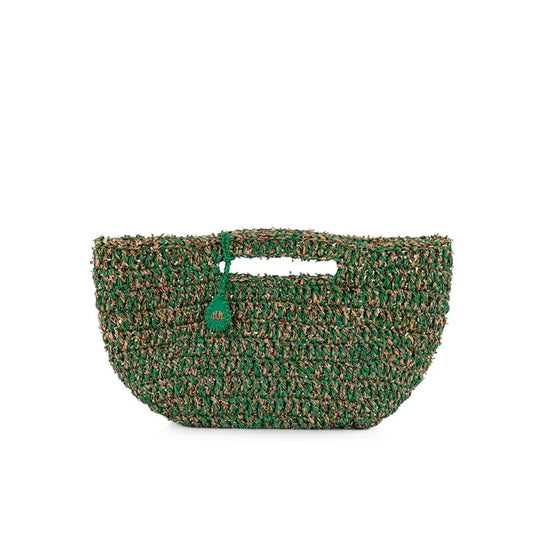 Capri In Classic Green Basket Tote