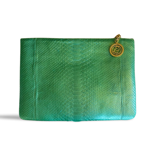 Amsterdam Italian Python Leather Handbag