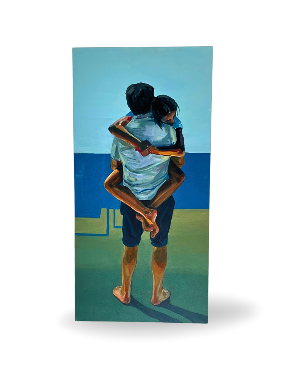 Compassion 50×80cm Figurative Expressionism Surrealism Oil Painting