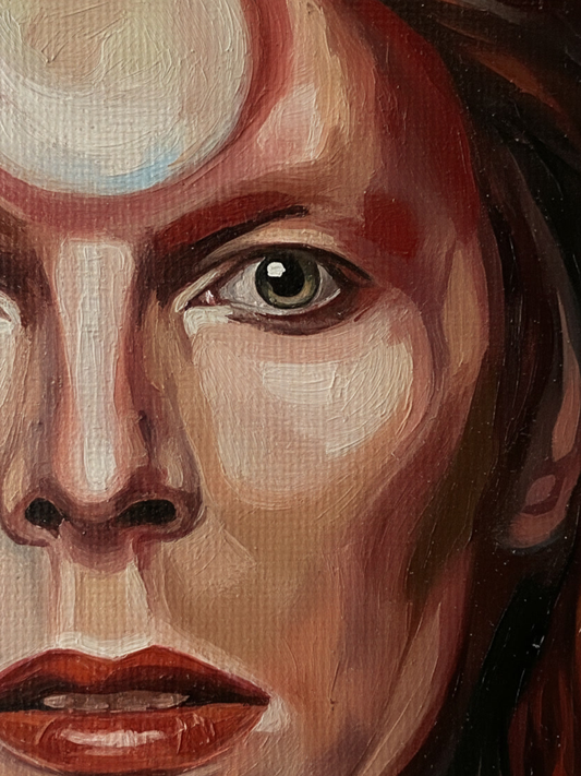 David Bowie 60×60cm Figurative Expressionism Surrealism Oil Painting