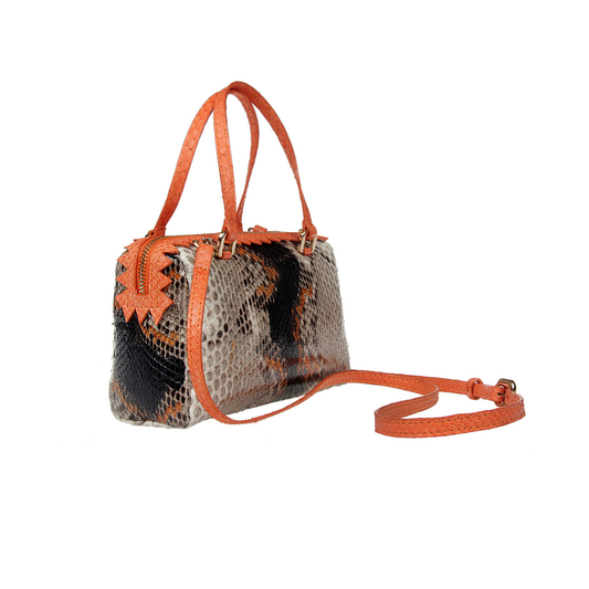Delaware Italian Python Leather Handbag