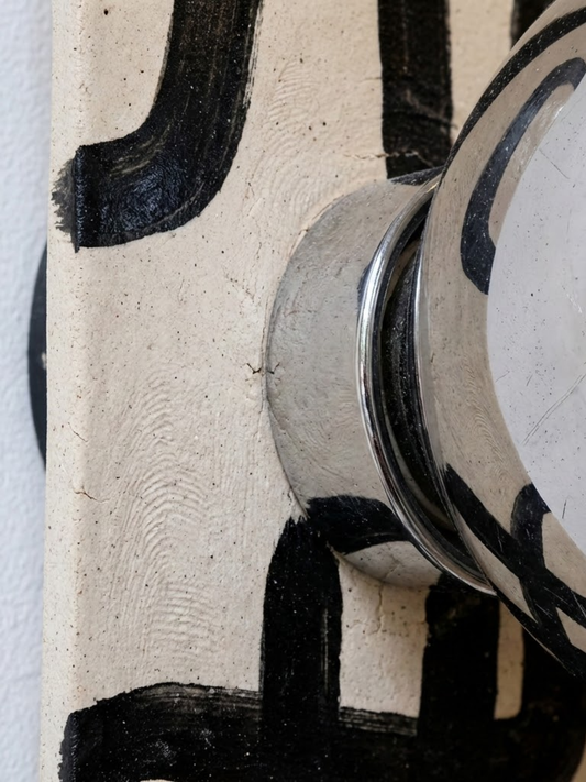 Eclipse Mood Handmade White-Black Wall Lamp