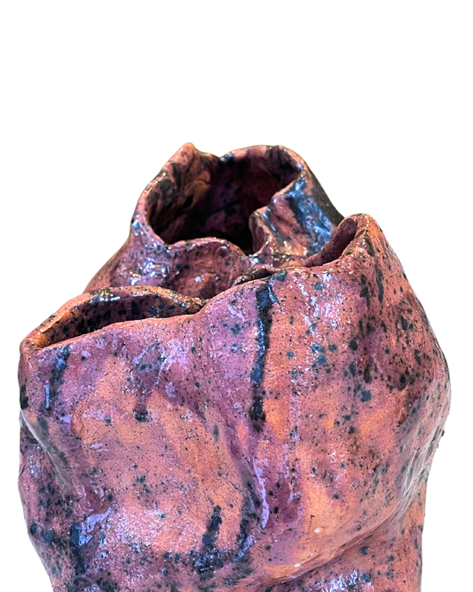 Emberflow Handmade Ceramic Rust Vase