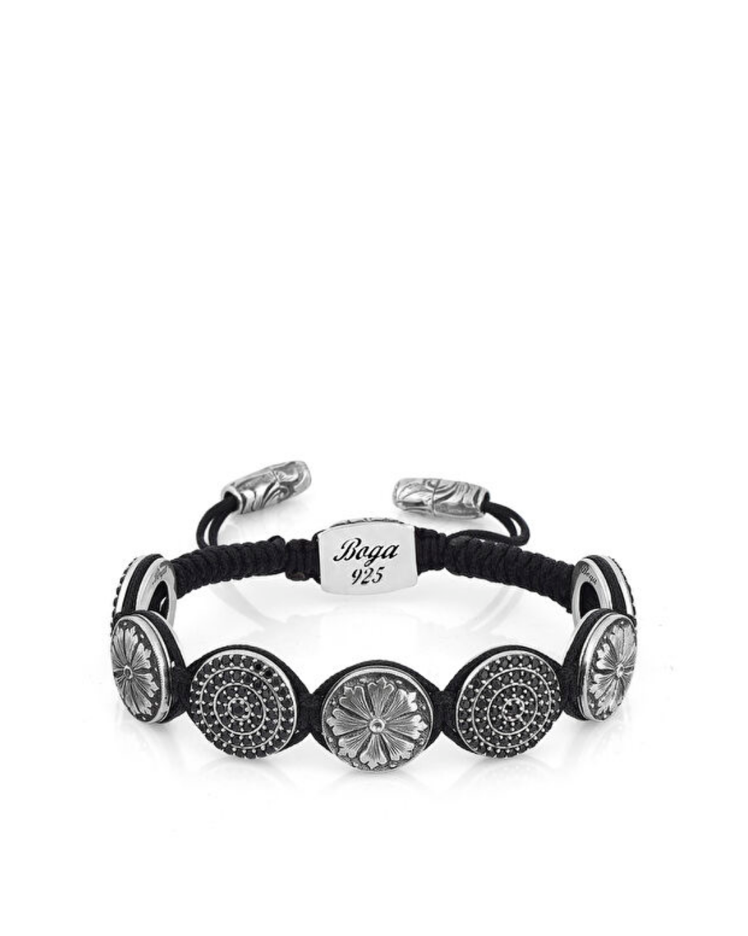 Engraved Crc Zc Snake Men’s Silver Bracelet