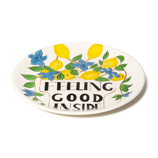 Inner Eye Handmade Feeling Good Inside Signature Ceramic Wall Plate