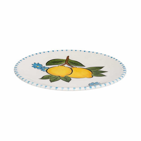 Happy Citrons Handmade Ceramic Dessert Plate (18 cm) - Design 3