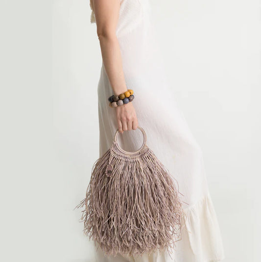 Ivy In Natural Fringe Bag