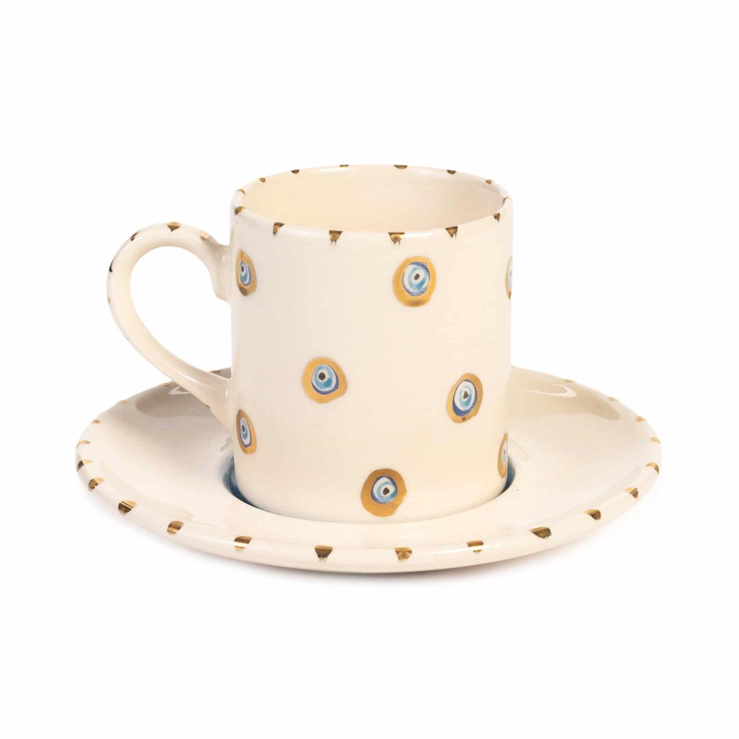 Inner Eye Handmade Multi Mini Eyes Ceramic Espresso Cup