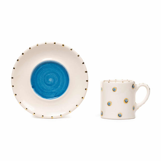 Inner Eye Handmade Multi Mini Eyes Ceramic Espresso Cup