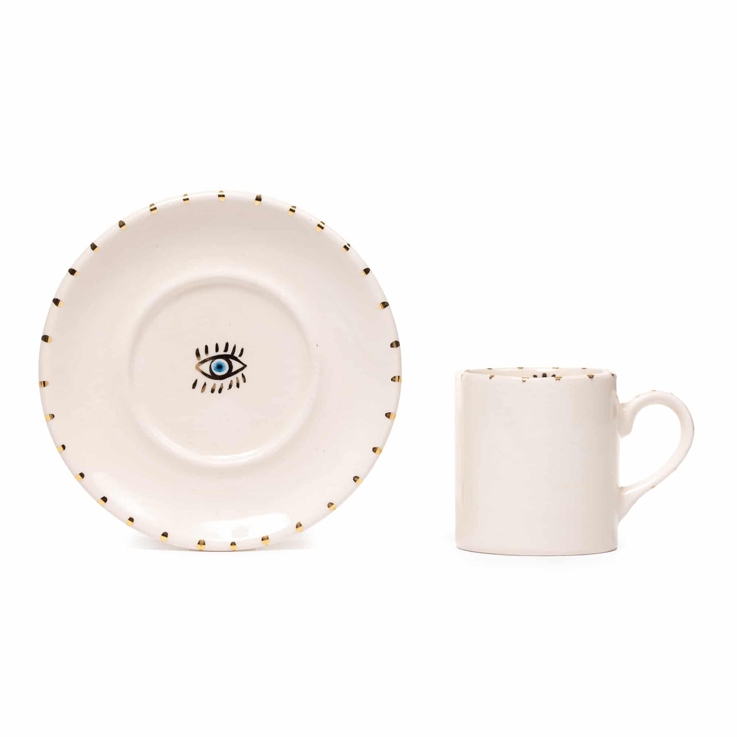 Inner Eye Handmade Single Mini Eye Ceramic Espresso Cup