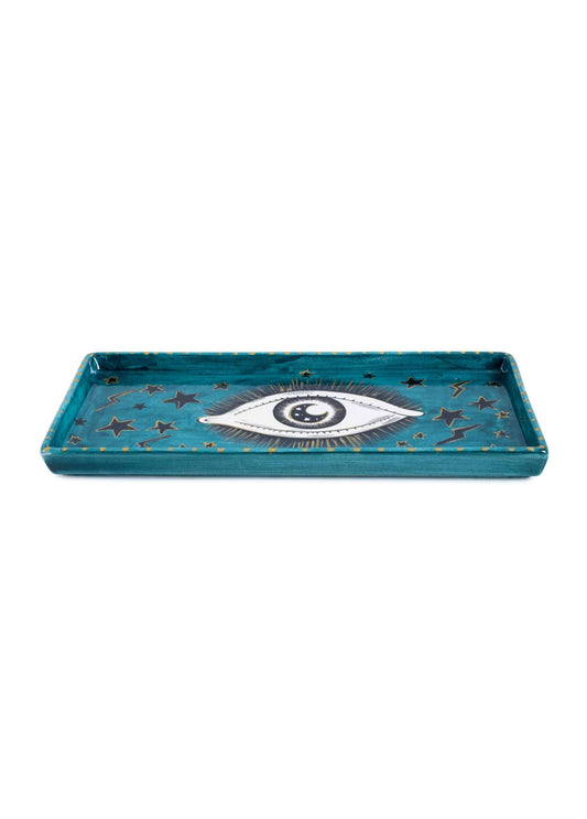 Inner Eye Handmade Green Eye Ceramic Tray