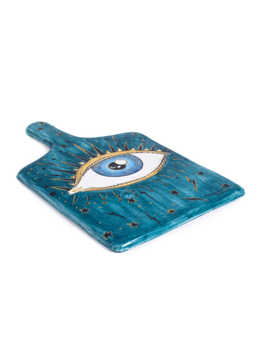 Inner Eye Handmade Ceramic Cheese Board (25 cm)