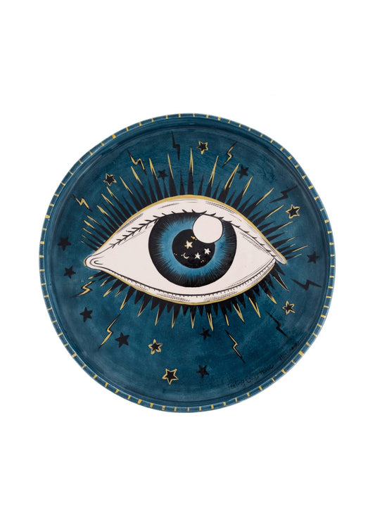 Inner Eye Handmade Round Ceramic Tray
