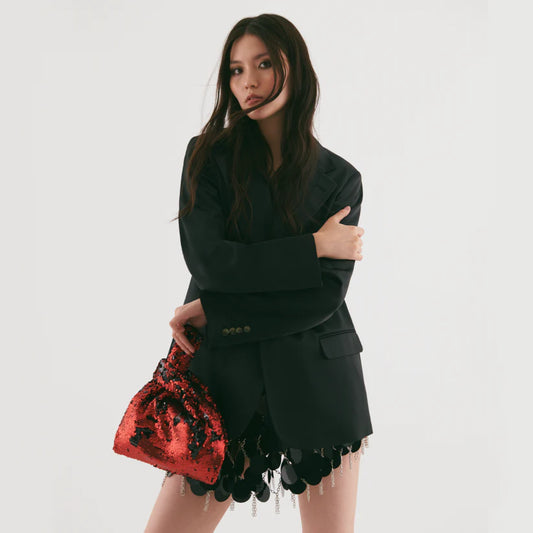 Jade In Red/ Black Sequin