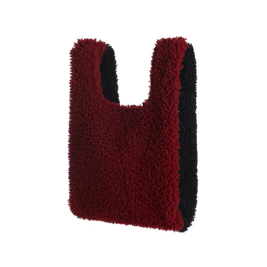 Jade In Black/Burgundy Shearling