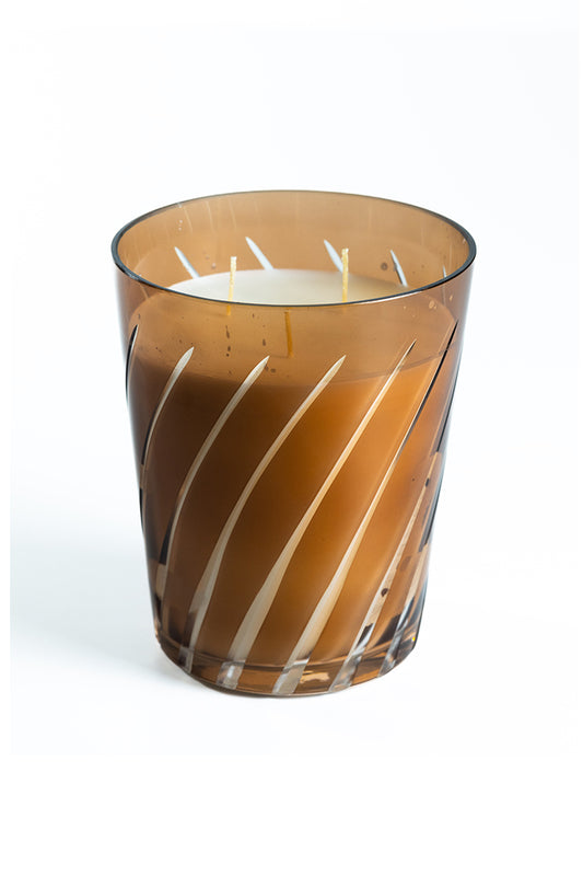 Kristal Kesimli Mum Serisi Vazo