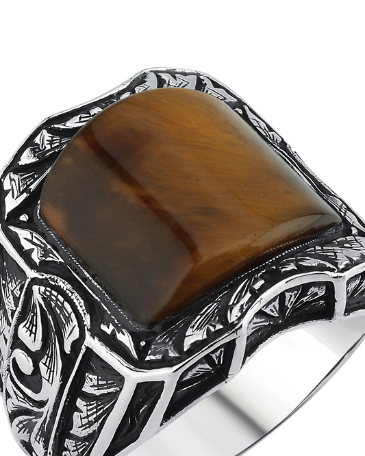 Skull Detailed Men’s Silver Ring