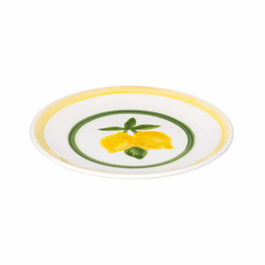 Handmade Ceramic White Cake Plate 18 cm