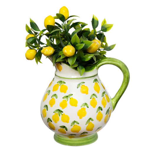 Lemon Splash Handmade Ceramic Classic Carafe