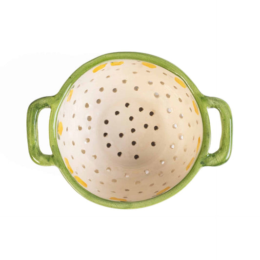 Lemon Splash Seramik Makarna Süzgeci